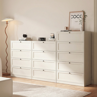 钢制五斗柜卧室床尾柜客厅靠墙储物柜现代简约铁艺多层抽屉收纳柜