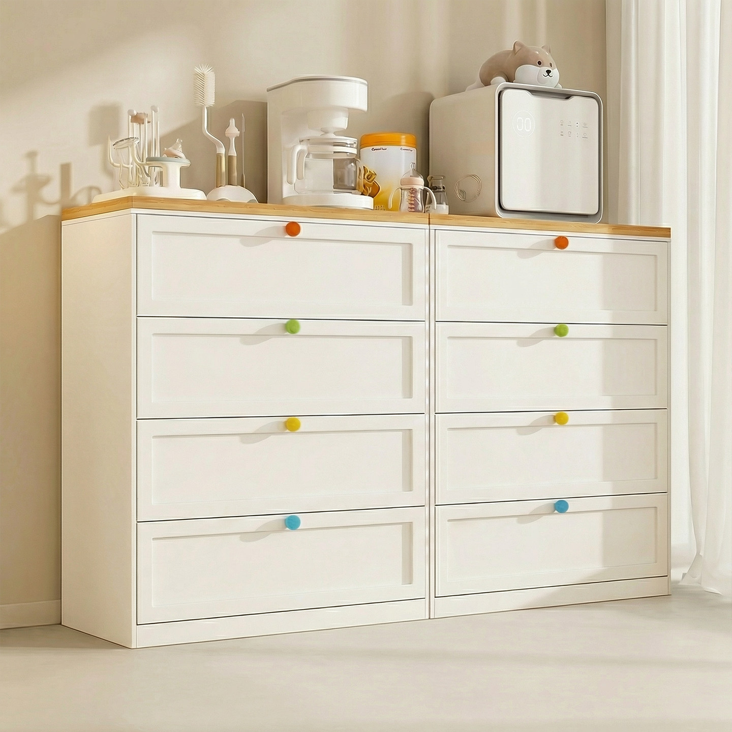 婴儿喂养台收纳柜一体款卧室床尾斗柜宝宝用品儿童玩具铁皮储物柜,住宅家具,儿童储物架/收纳架,淘宝优惠券,粉丝福利购,淘宝优惠卷