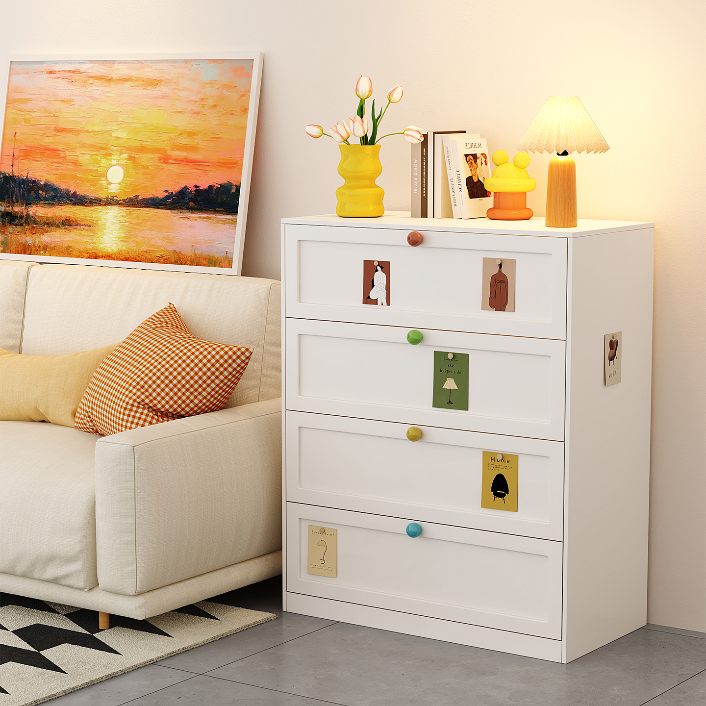 【无醛无味】钢制斗柜抽屉柜