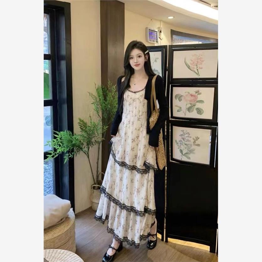 2024夏季新款法式碎花吊