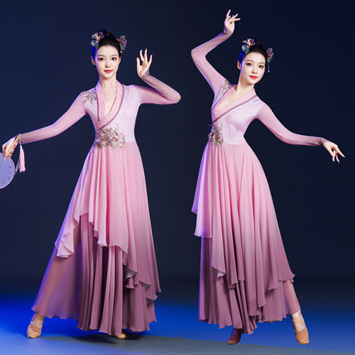 开场舞古典舞演出服女飘逸古装2025新款中国风大摆裙舞蹈服装艺考