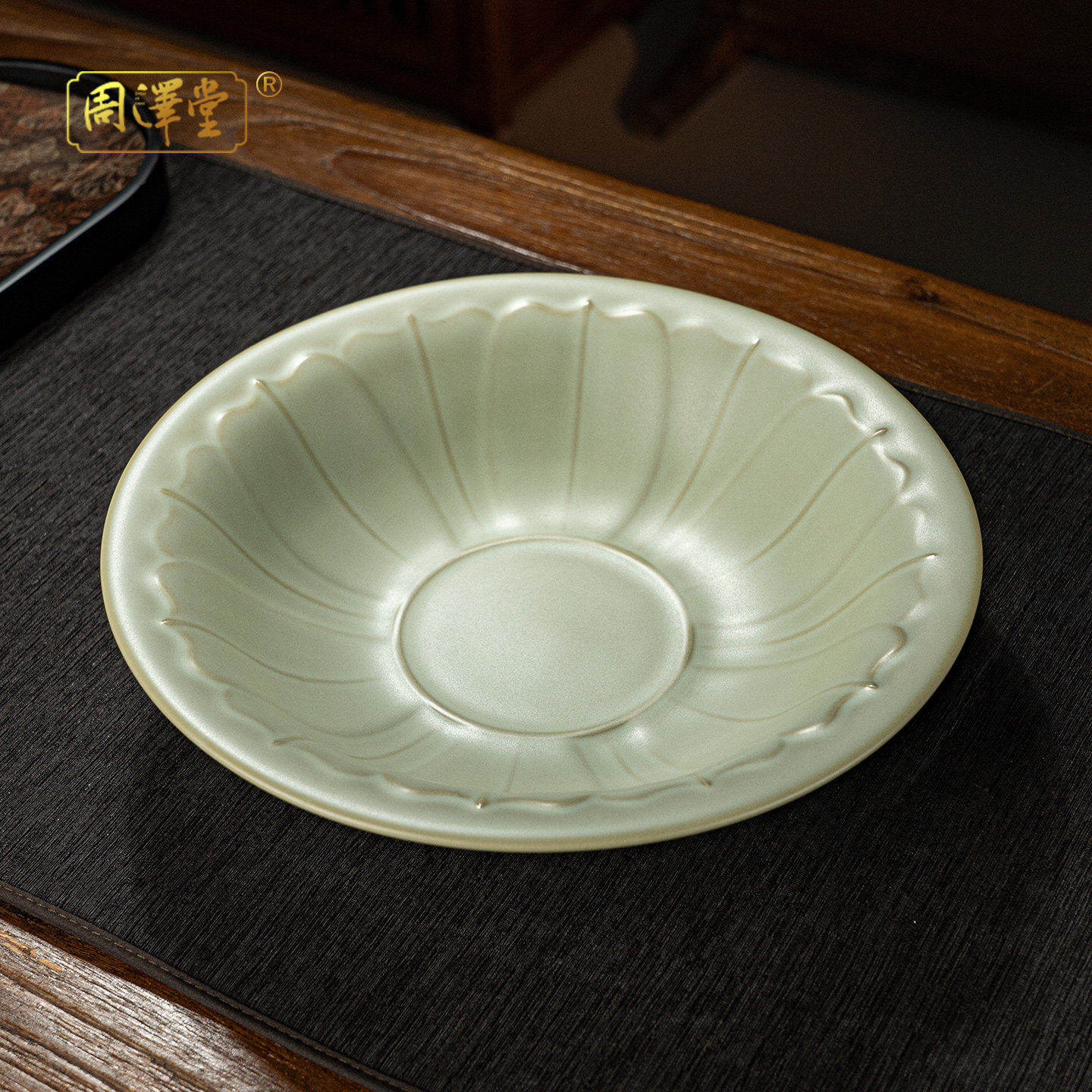 汝窑干泡台壶承复古陶瓷茶盘养壶茶承托茶具配件景德镇瓷器可开片,餐饮具,茶盘,淘宝优惠券,粉丝福利购,淘宝优惠卷