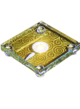 水晶灯光底座插电七彩变色幻彩加高摆件桌面摆放文昌塔舍利塔底座