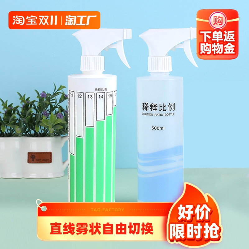 稀释安利洗洁精喷雾瓶比例瓶小喷水壶酒精消毒清洁专用安利同款