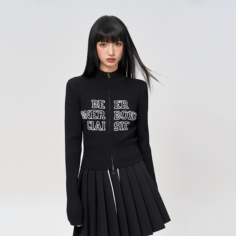 针织开衫外套超火减龄设计感上衣