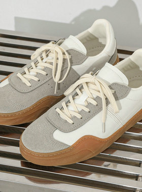 德训鞋男士小众美式原创设计感灰色阿甘鞋休闲板鞋复古轻便小白鞋