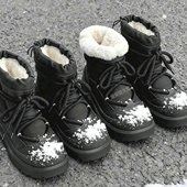 高帮棉鞋 棉靴黑色马丁靴 雪地靴防水防滑加绒保暖厚底工装 男鞋 冬季