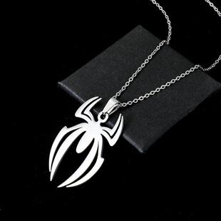 Halloween Pendants Round Kpop Chain Spider Cross Men Fashion