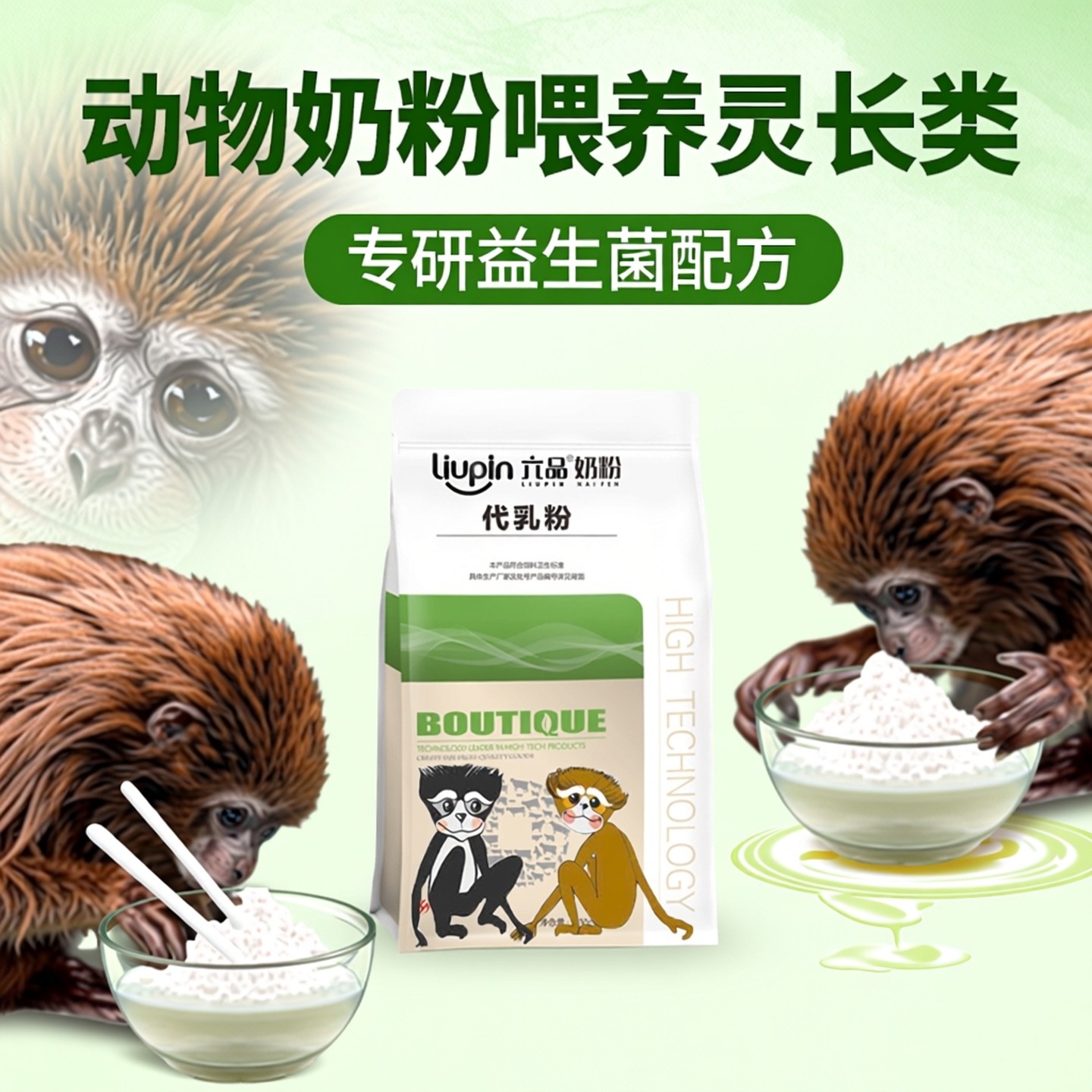 小猴子奶粉动物园专研益生菌配方灵长类狒狒猩猩长臂猿猕狨猴代乳,畜牧/养殖物资,代乳粉,淘宝优惠券,粉丝福利购,淘宝优惠卷