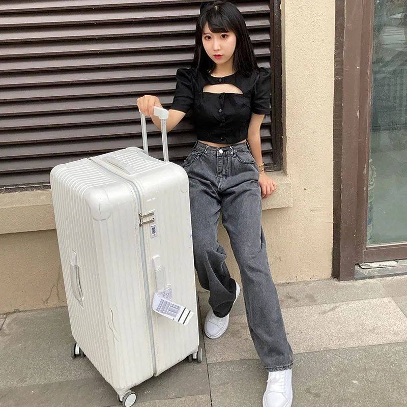 100寸特大号行李箱超大容量拉杆箱50胖胖箱大尺寸密码箱拖箱拉箱