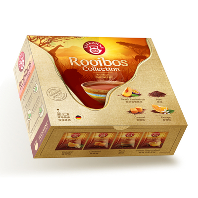 TEEKANNE路易波士茶4口味混合共36片盒装原味焦糖香橙蜜桃博士茶