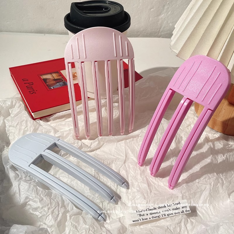 抖音网红欧巴同款色高颅顶头发自然蓬松夹