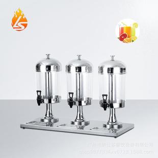 厂家直销不锈钢三头商用果汁鼎酒店果汁机冷热鼎奶茶牛奶饮料机器