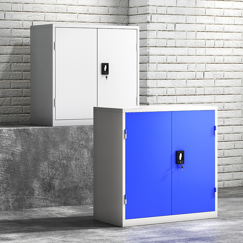 重型五金工具柜车位带锁收纳柜户外铁皮柜地下车库防锈防潮储物柜