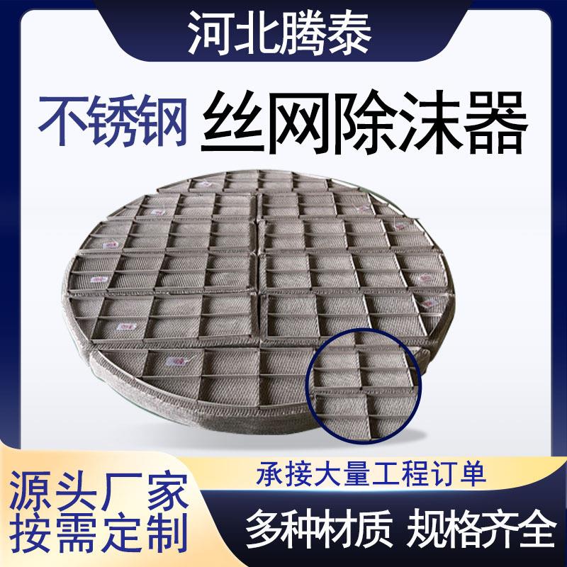 不锈钢丝网除沫器316L丝网除雾器SP标准型气液分离金属丝网捕沫器