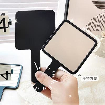 ins风简约手持化妆镜学生