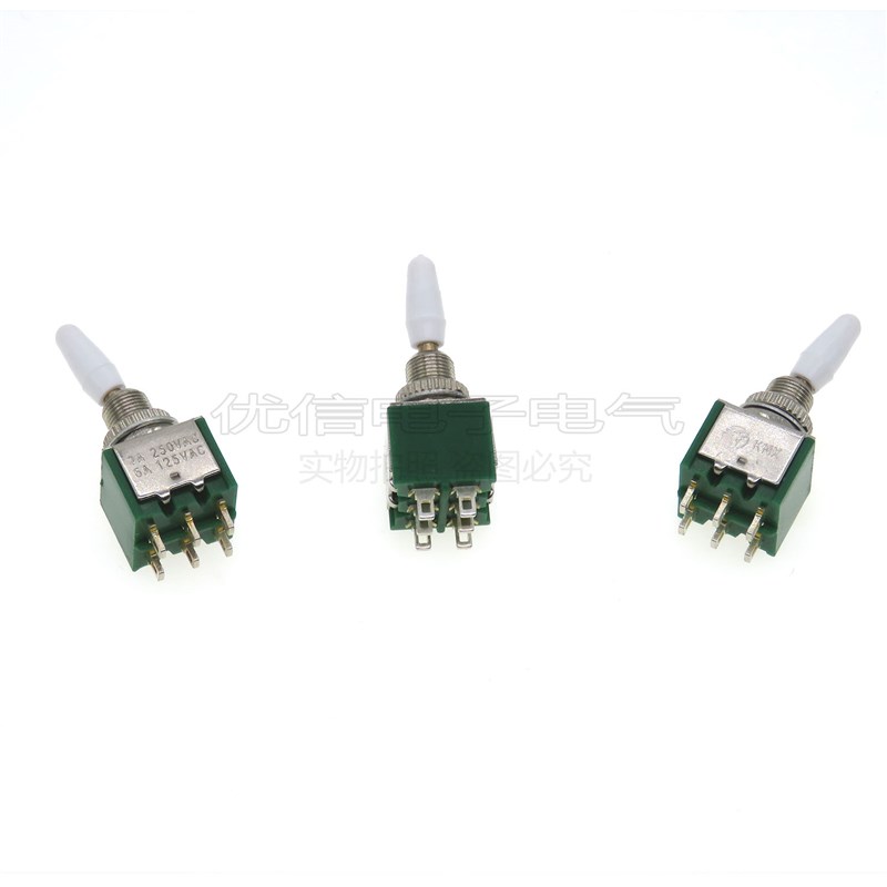 极速。钮子开关 KNX-2X2 2档6脚 knx2*2扭子开关 摇杆开X关6MM安