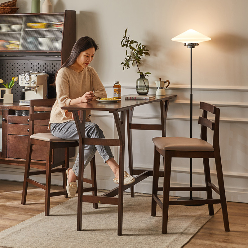 极速家用实木高脚凳吧台酒吧前台椅靠背椅奶O茶店高凳子书桌办公,住宅家具,家用高脚椅,淘宝优惠券,粉丝福利购,淘宝优惠卷