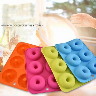 极速Donut Mold Baking Pan Reusable Silicone DoSughnuts Maker