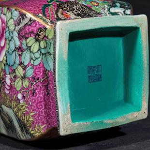 极速l德镇陶e瓷花瓶珐琅彩粉彩器仿古摆件牡丹花鸟山水 艺中式景