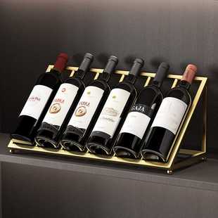 极速高端红酒架家用桌面斜放酒瓶架子创意葡N萄酒柜摆件餐厅酒柜