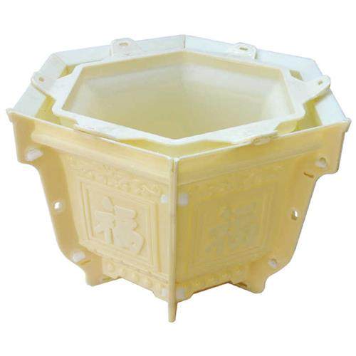 极速水泥花盆模具盆欧式六角盆景模型塑I料大号混泥土花盘特大模