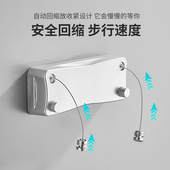 极速伸缩晾衣绳免打孔阳台s家用钢丝绳室外隐形晾衣架5.2米化妆室