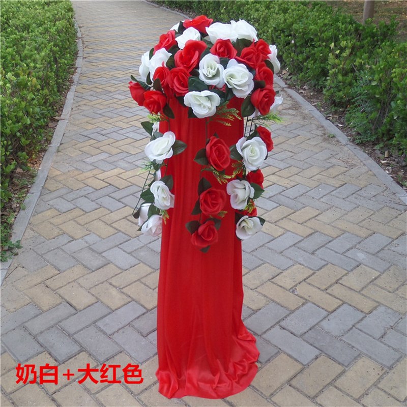 极速婚庆开业路j引花蓝拱门配套花球铁艺架子婚礼布置花柱引路仿
