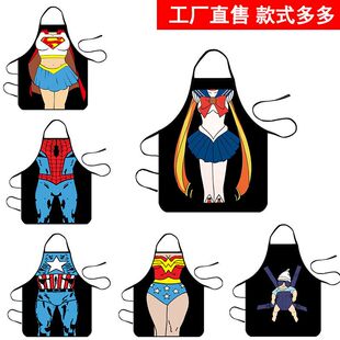 极速直播间e恶搞围裙人体图案裙创意搞笑男女情调单身派对道具搞