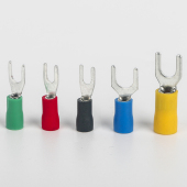 铜 铜插片 极速SV铜接线端子冷压U型叉形预绝缘E铜线耳 纯铜阻燃