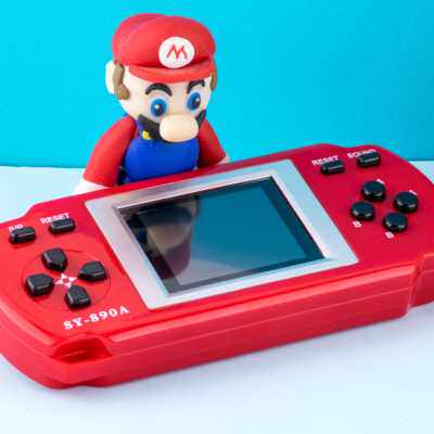 极速老式游戏机充电300合一2.0寸横彩屏新年耶诞礼物X口袋掌机街