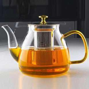 泡茶分离器家用 茶壶泡茶加厚耐热玻璃单壶耐高温过滤红茶茶具套装
