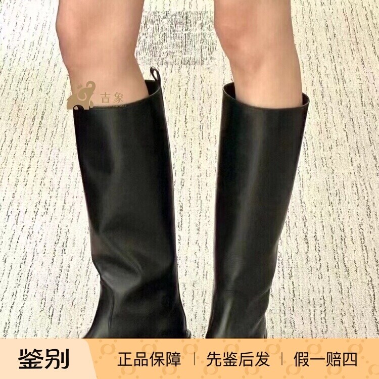 Chanel香奈儿24B新款黑色高筒靴