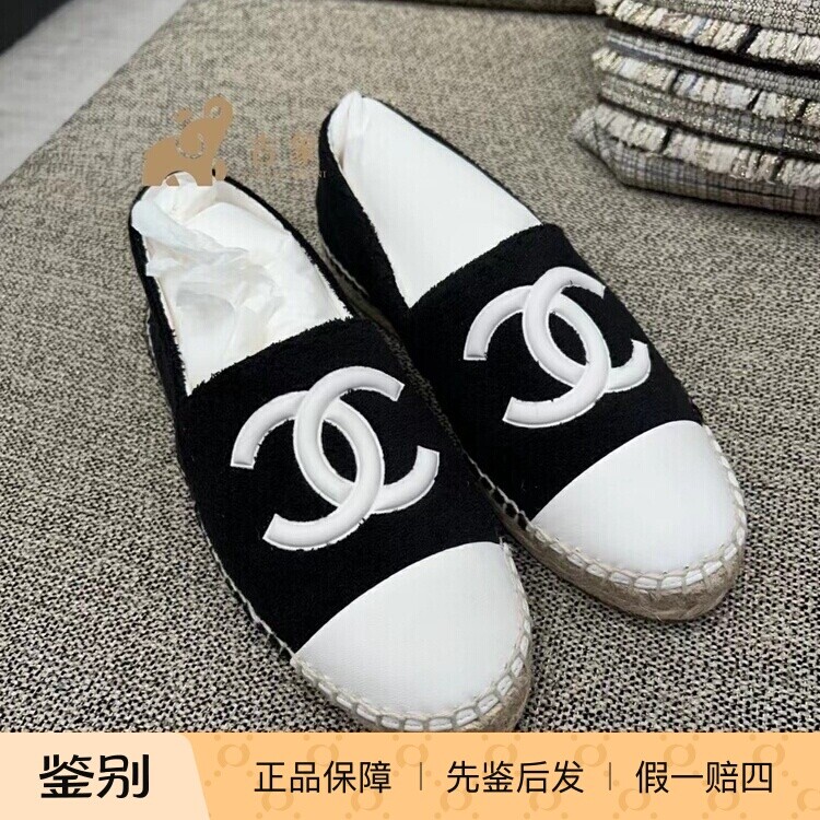 Chanel新款黑白熊猫拼色双C单鞋