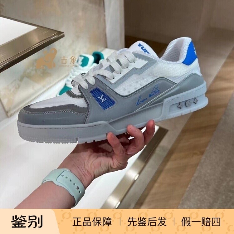 LV/路易威登2025新款男鞋混合科技材质TRAINER 运动鞋板鞋1AHTIF
