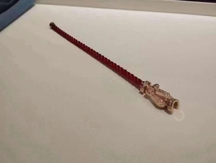 现货Fred斐登Force 10系列大号款18K玫瑰金满钻手链红色男女同款