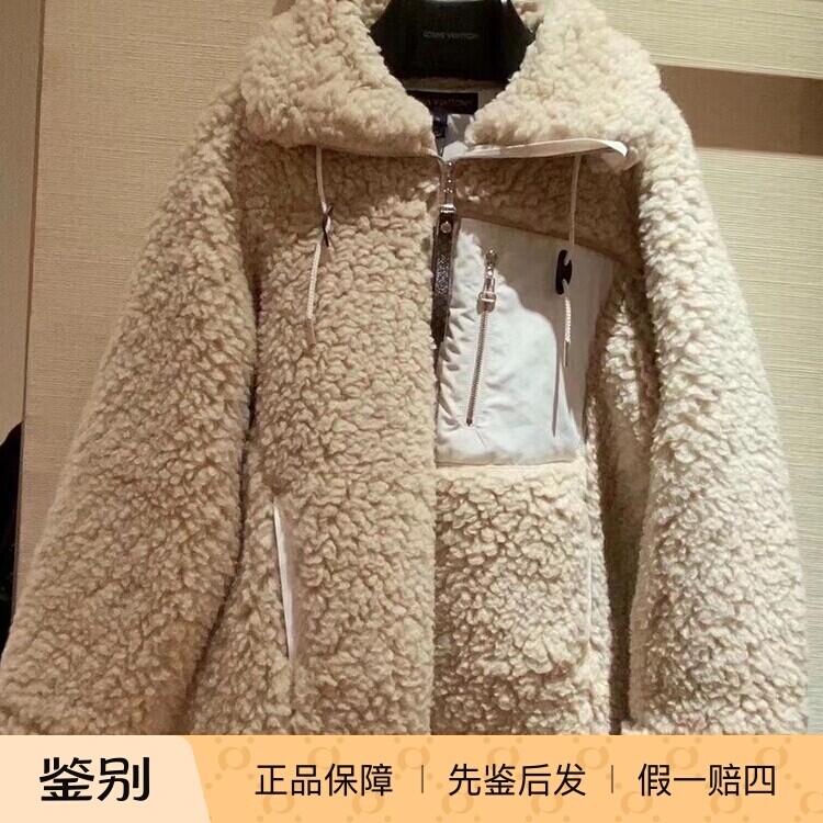LV路易威登时尚女摇粒绒短款外套