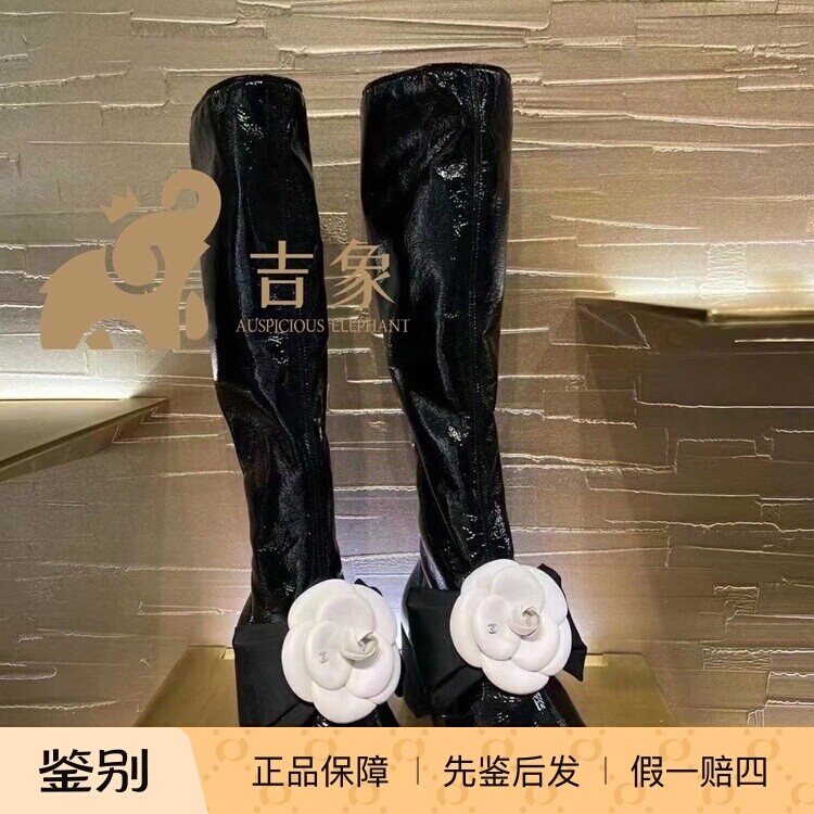 Chanel香奈儿23K新款黑色中高跟