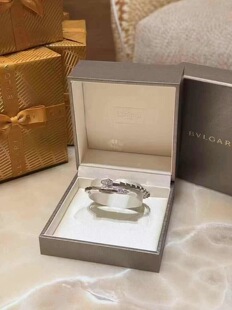 Bvlgari宝格丽SERPENTI VIPER系列白金镶钻灵蛇手镯