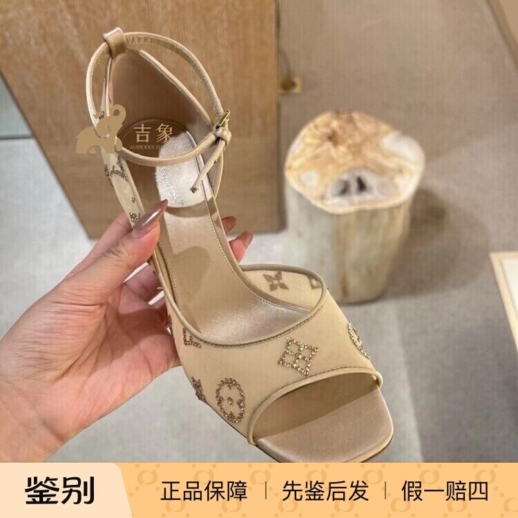LV路易威登鱼嘴高跟鞋凉鞋