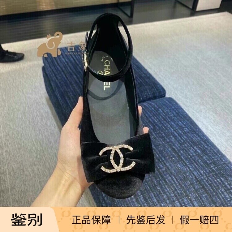 Chanel香奈儿24K新款黑色平底鞋