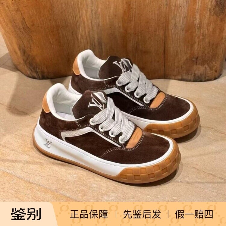 LV2026新款男士绒面牛皮饼干鞋