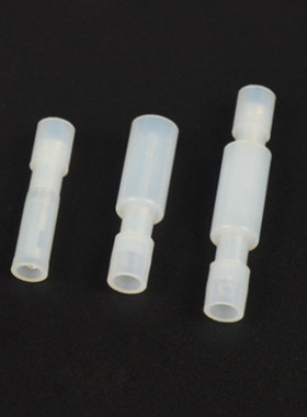 速发尼龙白色透明头形电线对接头阻燃端速接线快子公母对插