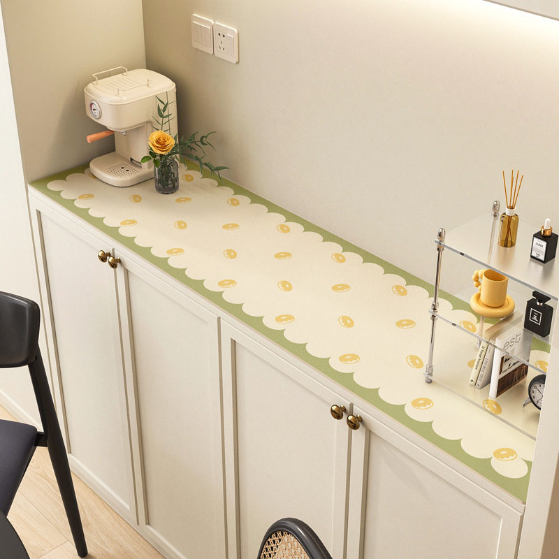 速发轻奢茶几桌机电视布柜桌垫防水防油斗柜皮台垫餐边柜鞋柜革面