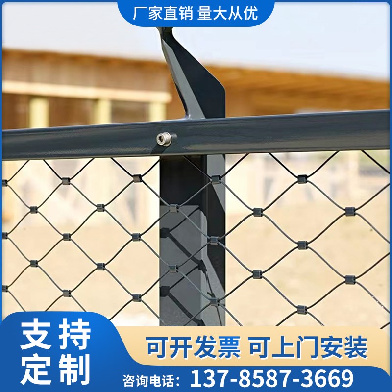 速发04不锈钢绳网植物防藤钢丝围攀网高空爬坠安栏爬防护防坠网