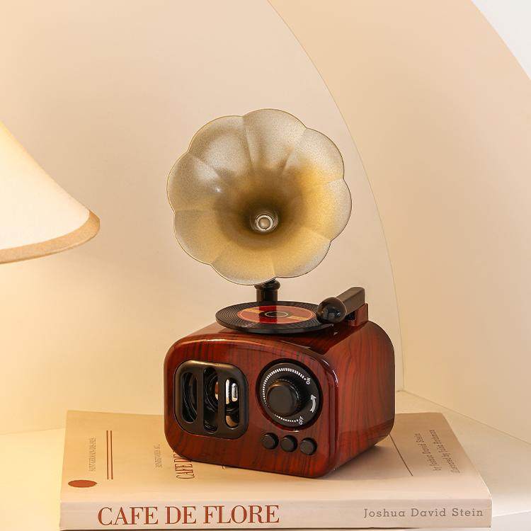 速发复古留声机八厅关怀旧摆件家居玄盒客音电视柜酒柜房间改造小