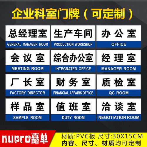速发科室牌门牌安标警示牌工语车间标识标示牌 仓库区域划分指示