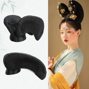 速发发假汉服假发初唐仕飞天双刀髻宋制明制齐胸襦裙少古型装发包