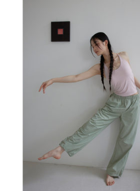 piisure松紧裤脚抽绳宽松运动裤