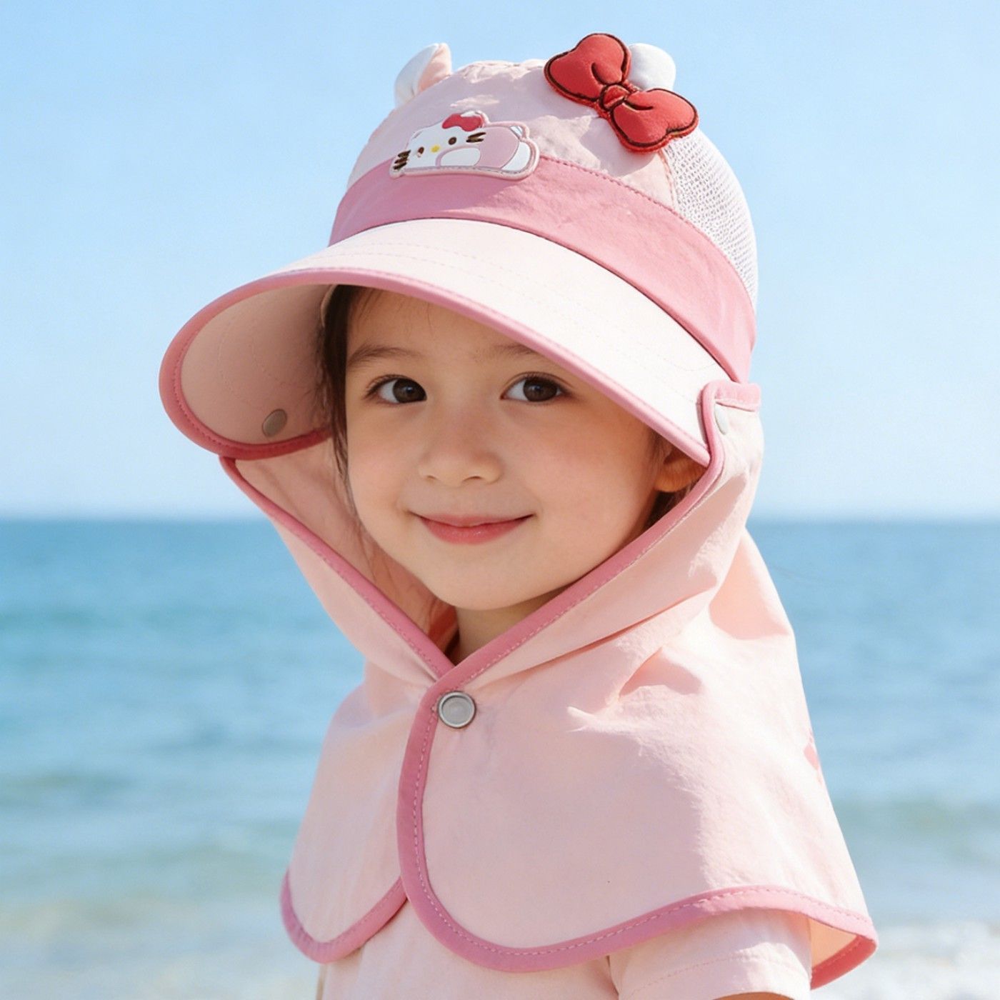 儿童幼儿园户外遮阳帽子图片